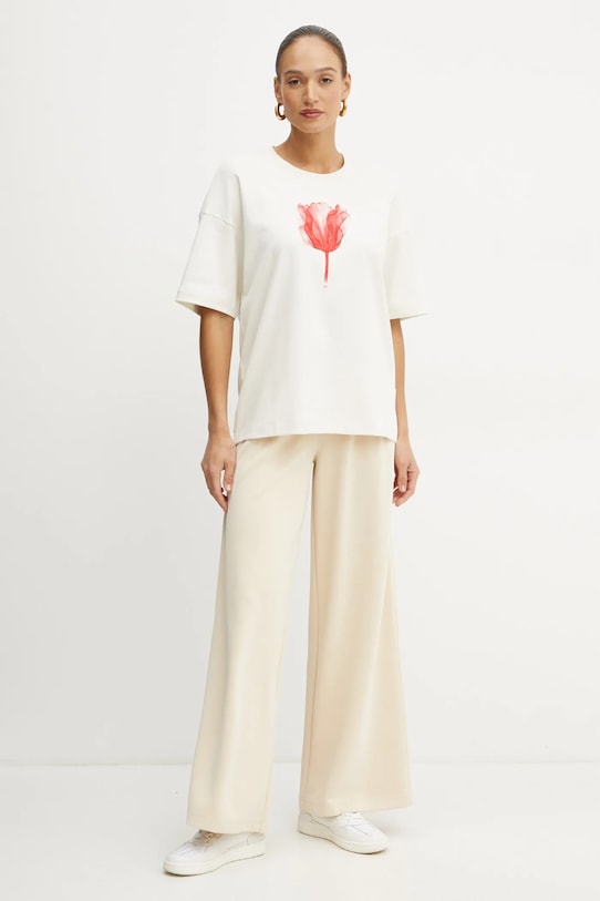 Παντελόνι φόρμας Boss Orange 50531832 μπεζ SS25