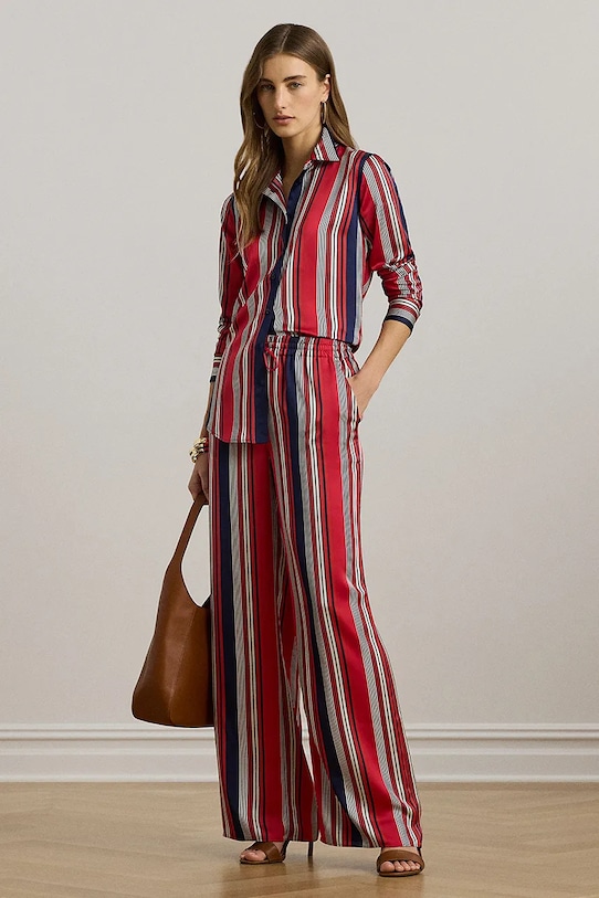 Lauren Ralph Lauren pantaloni drept rosu 200958457