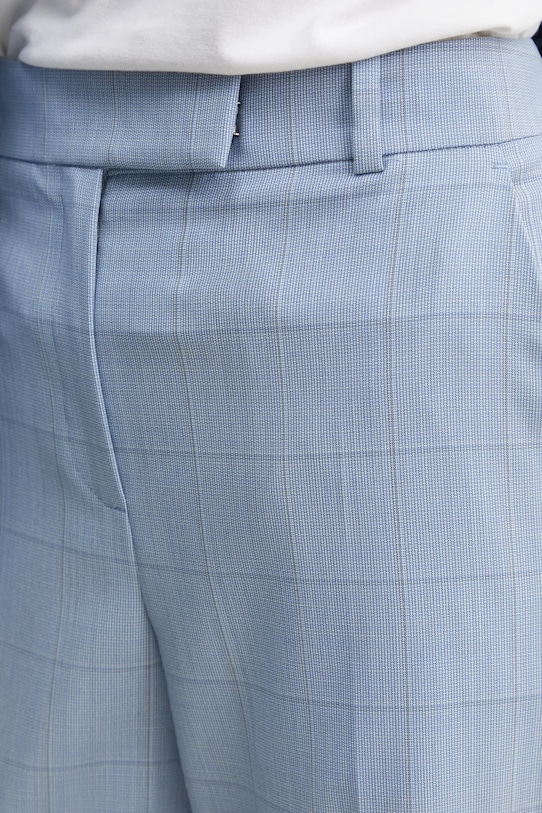 Vlněné kalhoty BOSS modrá 50534529