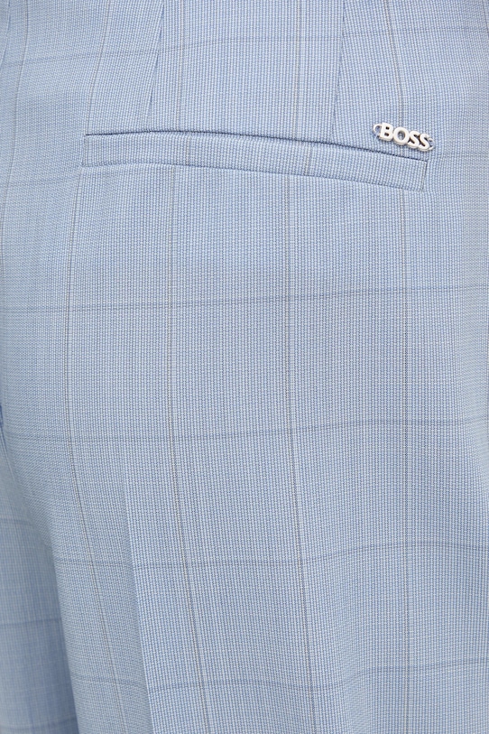 Vlněné kalhoty BOSS 50534529 modrá