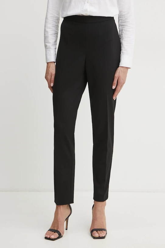 BOSS pantaloni drept negru 50535203