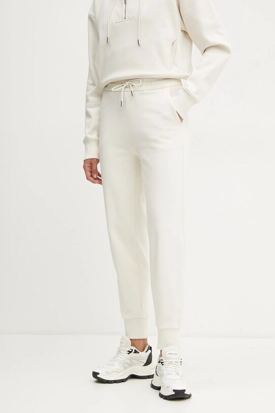 BOSS pantaloni de trening din bumbac bumbac bej 50532200