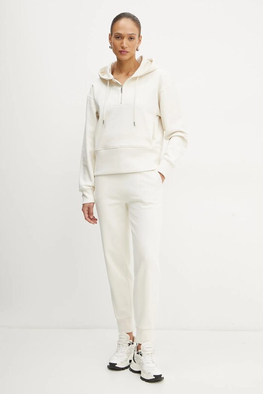 BOSS pantaloni de trening din bumbac 50532200 bej SS25