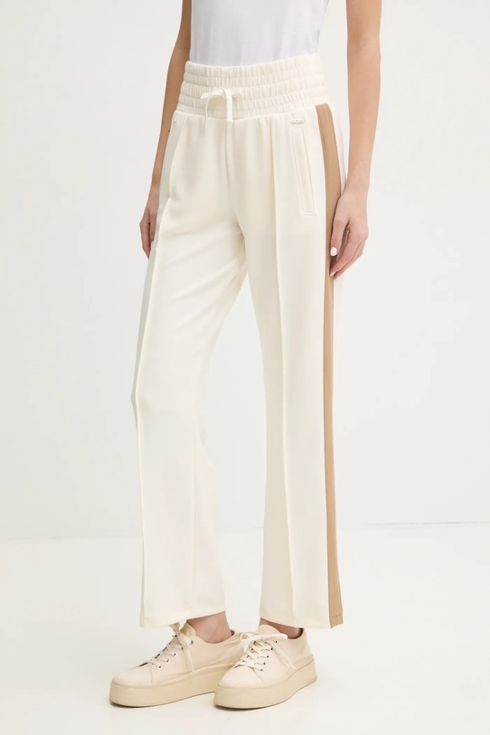 BOSS pantaloni de trening tricotaj bej 50535824