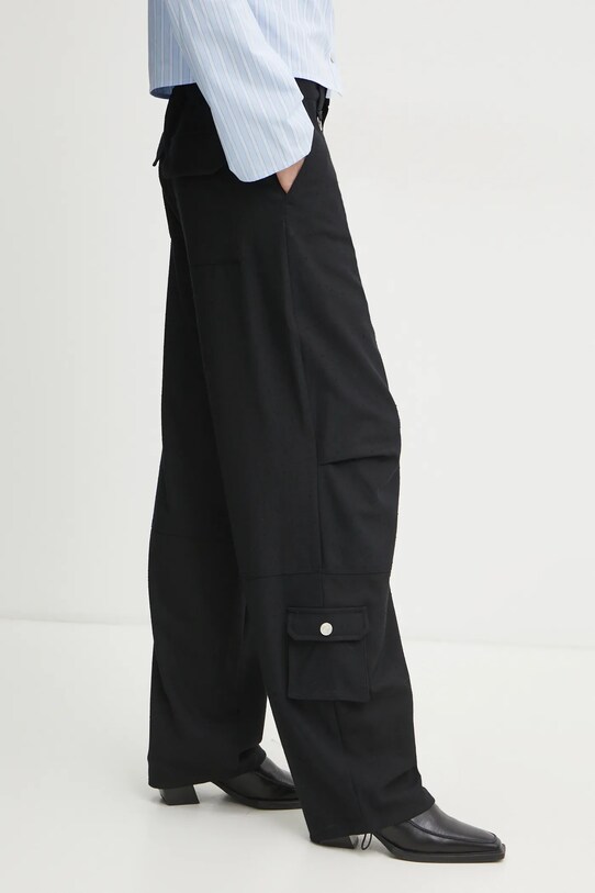 Won Hundred pantaloni drept negru 3358.14266