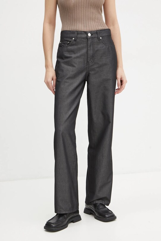 Won Hundred pantaloni drept negru 3365.13038