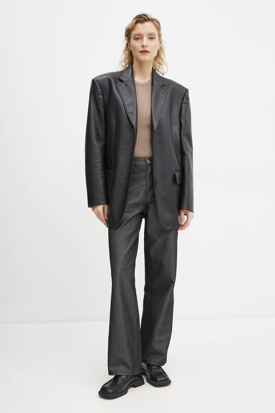 Won Hundred pantaloni 3365.13038 negru SS25