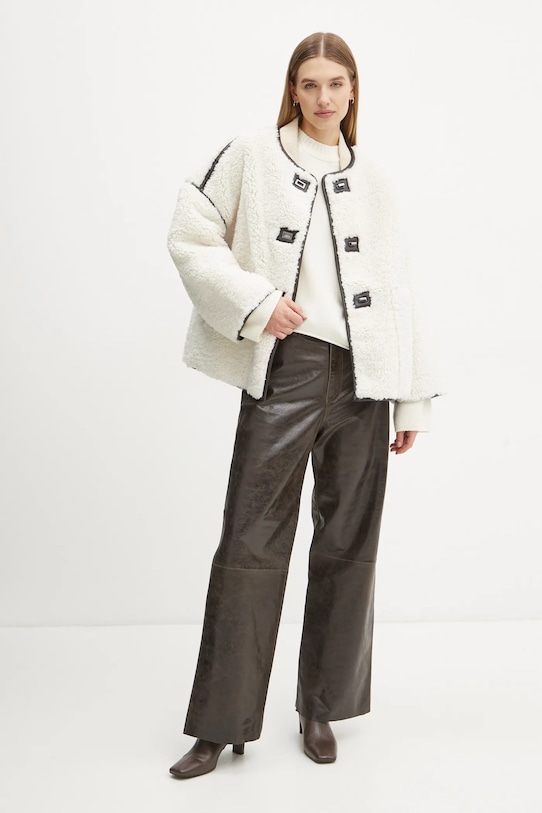 Шкіряні штани Day Birger et Mikkelsen Elijah DAY65243578 коричневий ZS25