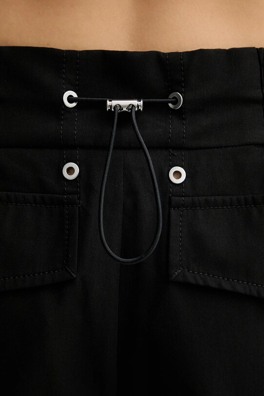 Pinko spodnie bawełniane czarny 104704.A2ER