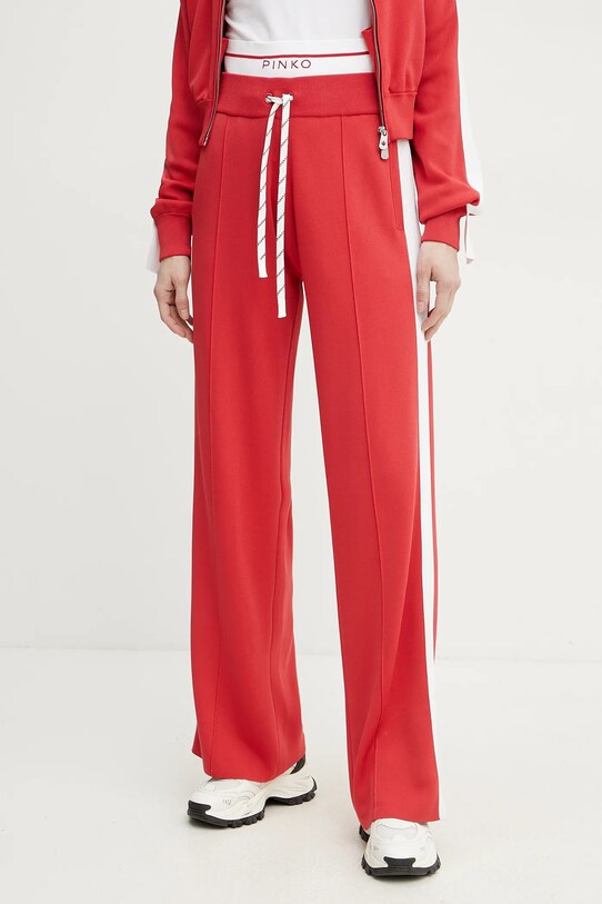 Спортивные штаны Pinko мелкий узор красный 104888.A2FQ