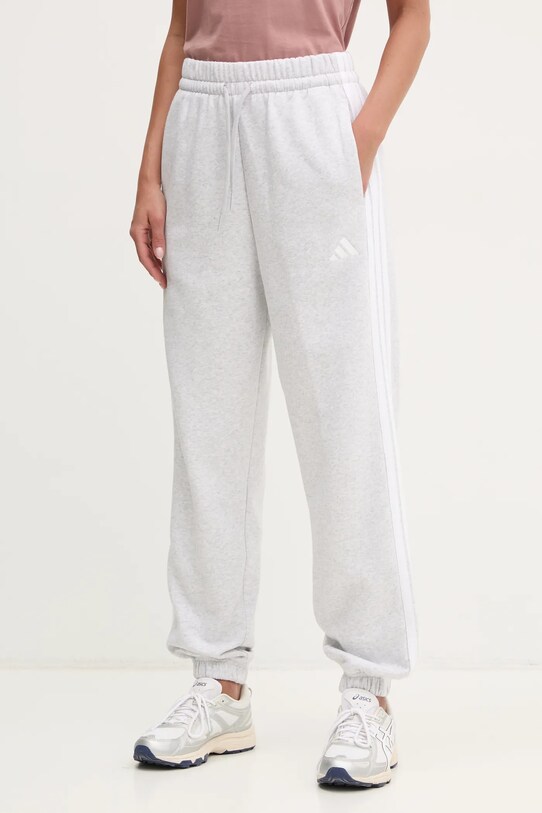 Spodnji del trenirke adidas Essentials Pletenina siva IN6178