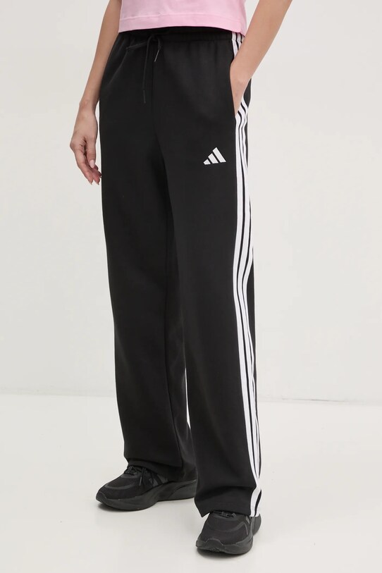 adidas pantaloni de trening Essentials tricotaj negru JE1300