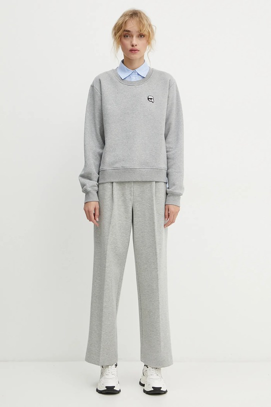 Karl Lagerfeld spodnie A1W10066 szary SS25