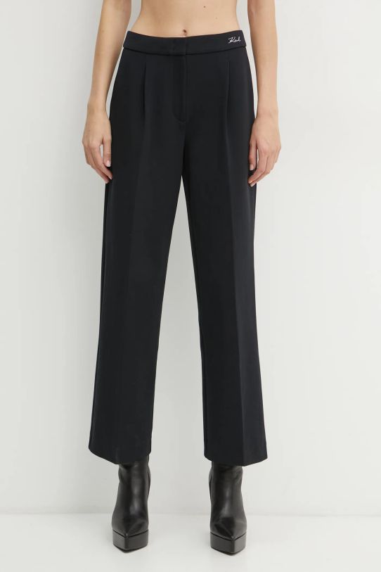 Karl Lagerfeld pantaloni drept negru A1W10066