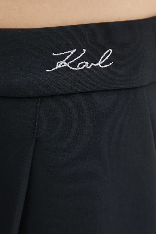 Nohavice Karl Lagerfeld čierna A1W10066