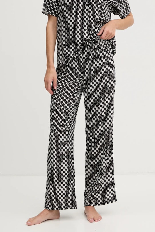 Karl Lagerfeld spodnie tkanina czarny A1W46045