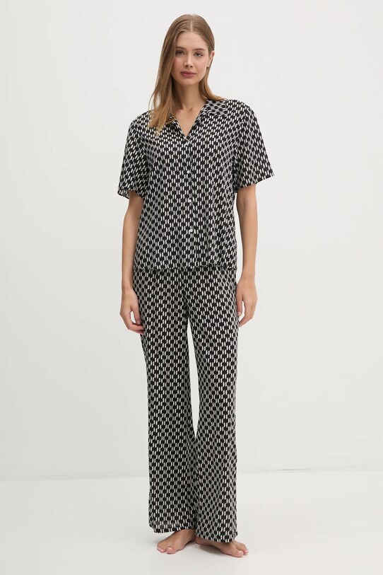 Karl Lagerfeld spodnie A1W46045 czarny SS25