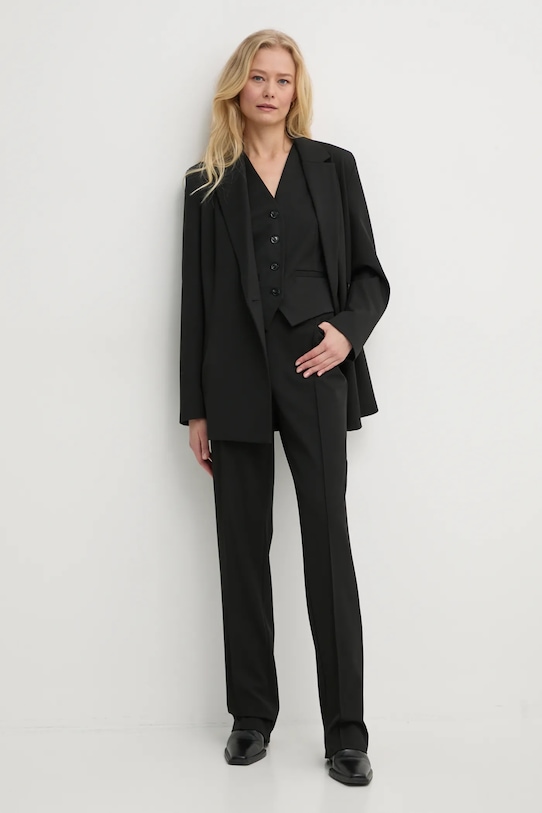 Samsoe Samsoe pantaloni SALOTI F24400193 negru SS25