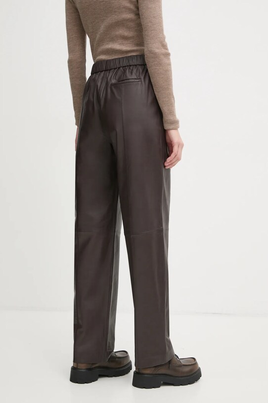 Odzież 2NDDAY spodnie skórzane Jimone 2251561672 brązowy