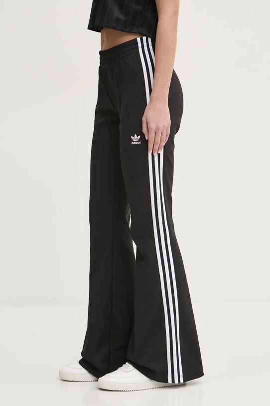 Штани adidas Originals 3- Stripes Flared бавовна чорний JC5783