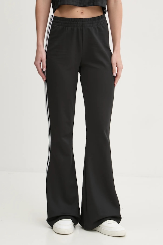 adidas Originals pantaloni 3- Stripes Flared negru JC5783
