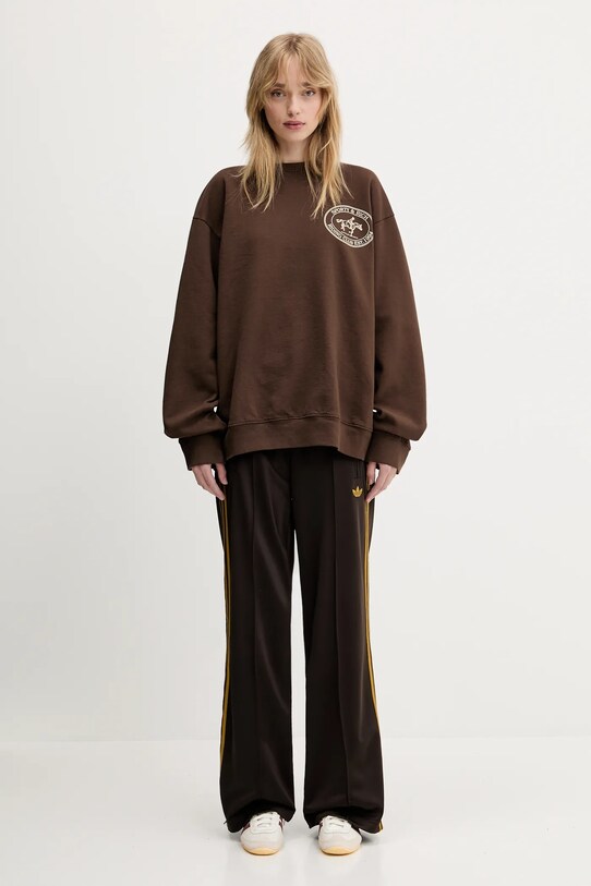adidas Originals pantaloni della tuta Firebird JP2311 marrone