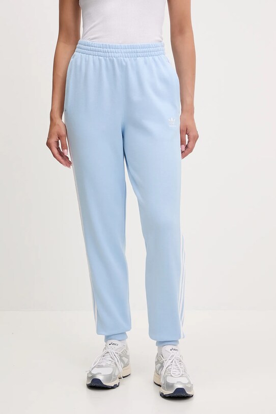 adidas Originals pantaloni de trening 3S JOGGER PANT tricotaj albastru JC8145