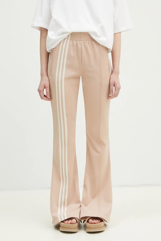 Παντελόνι φόρμας adidas Originals Firebird με ελαστάν μπεζ JJ0935