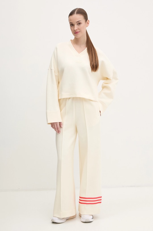 adidas Originals pantaloni della tuta Neuclassics JI8517 beige SS25