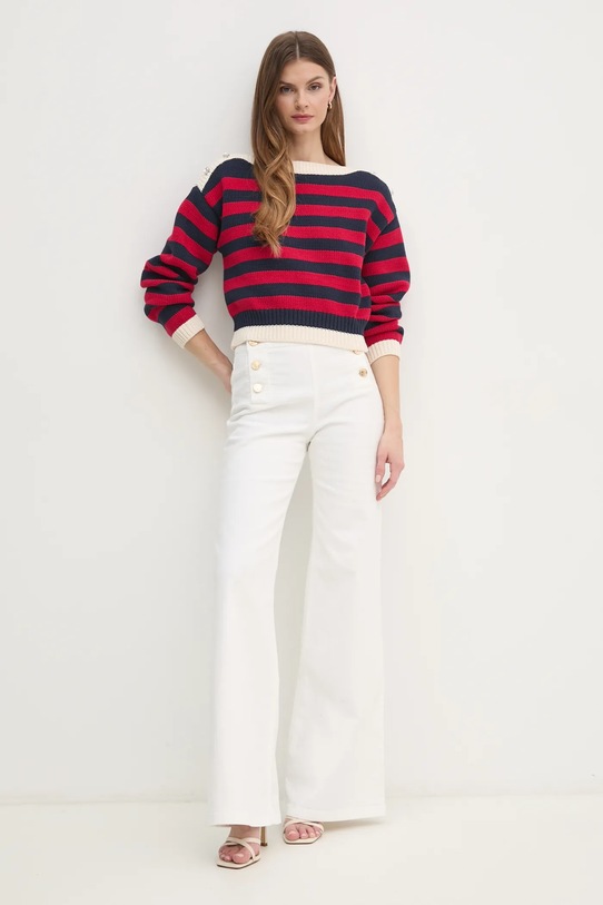 Twinset jeansi 251TP2590 alb SS25