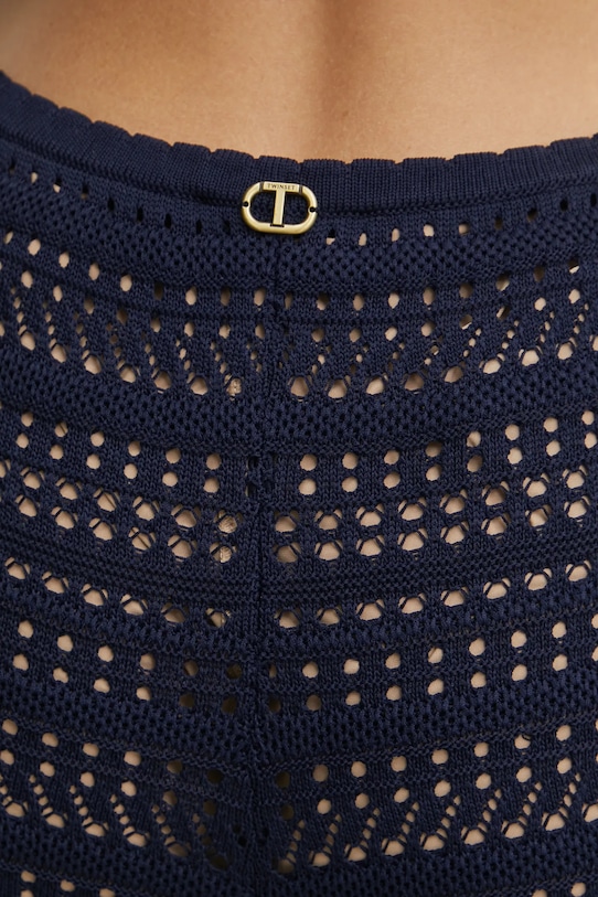 Twinset spodnie granatowy 251TP3193