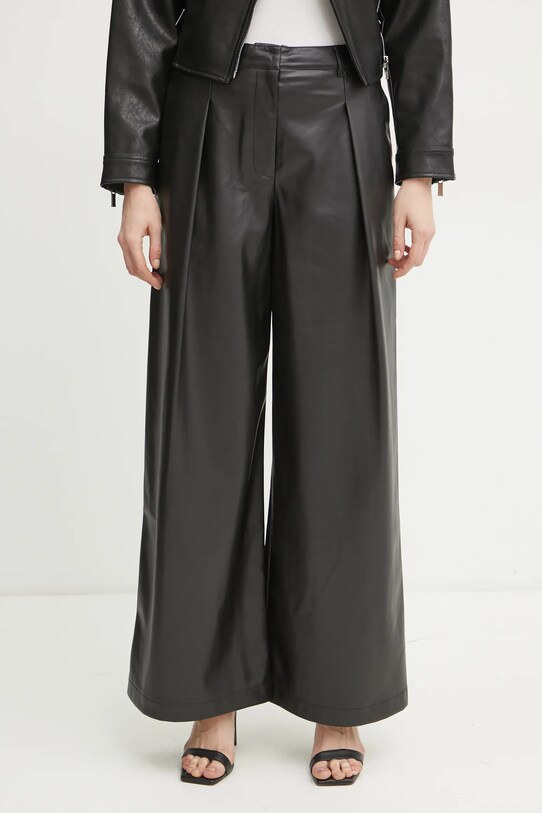 Twinset spodnie high czarny 251TP2344