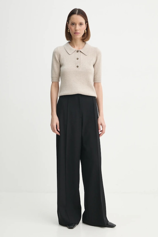 Herskind pantaloni Kimberly 5408177 negru SS25