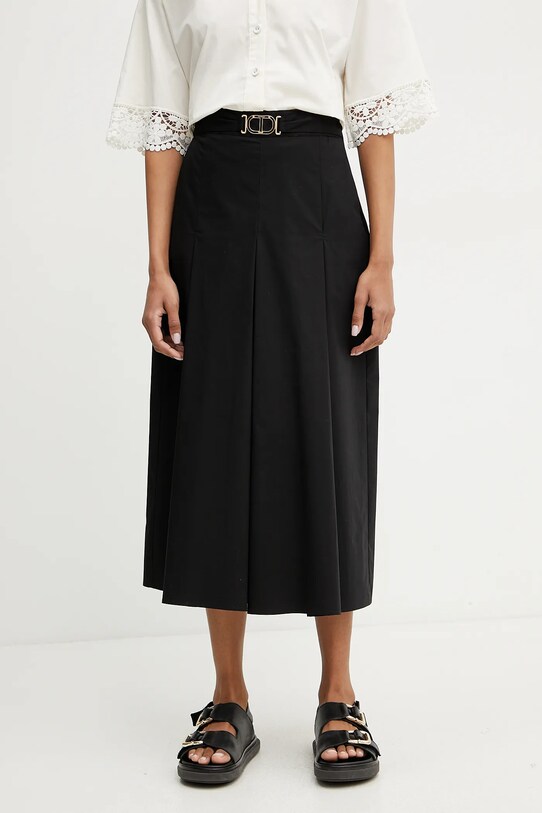 Twinset fustă pantaloni panza negru 251TT202C
