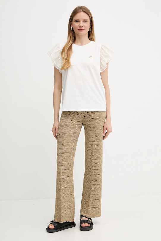 Kalhoty Twinset 251TT3196 zelená SS25