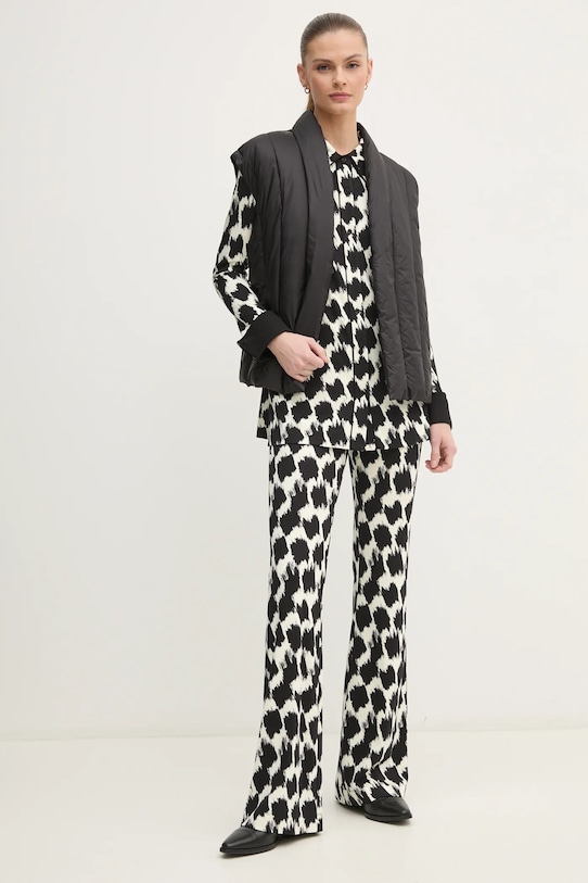 Hlače DIANE VON FURSTENBERG DVFPL4S002 črna SS25