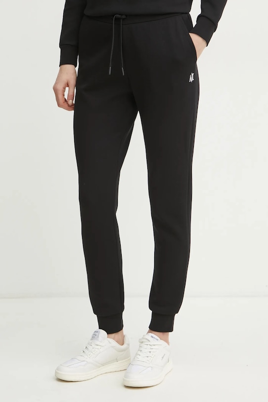 Tepláky Armani Exchange pletenina čierna XW000824.AF10818.NOS