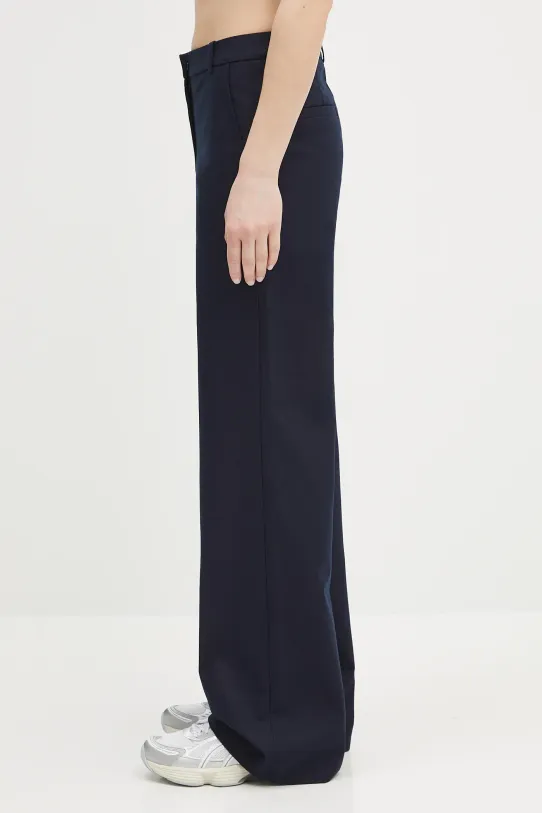A.P.C. spodnie bawełniane pantalon margaret COHFU.F08476 granatowy SS25