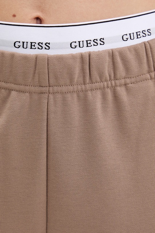 Παντελόνι φόρμας Guess SOFIA καφέ O5RB01.KCO31
