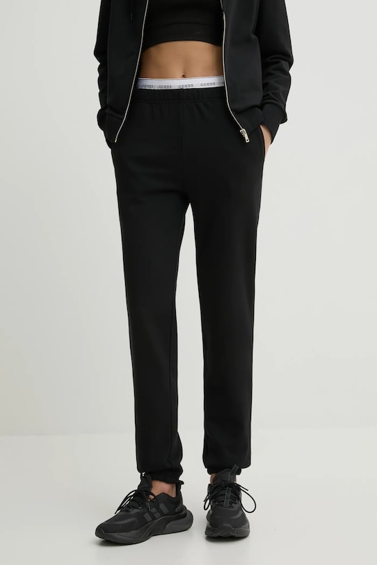 Guess pantaloni de trening SOFIA uni negru O5RB01.KCO31