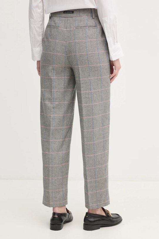 Odzież Pepe Jeans spodnie wełniane FLORINE PL211799 szary