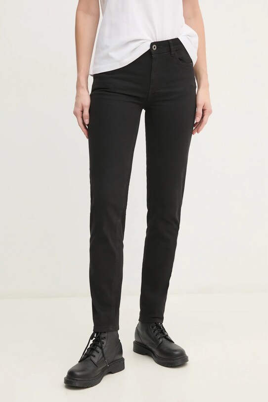Pepe Jeans jeansi MID RISE SKINNY THELMA Planet friendly negru PL211800