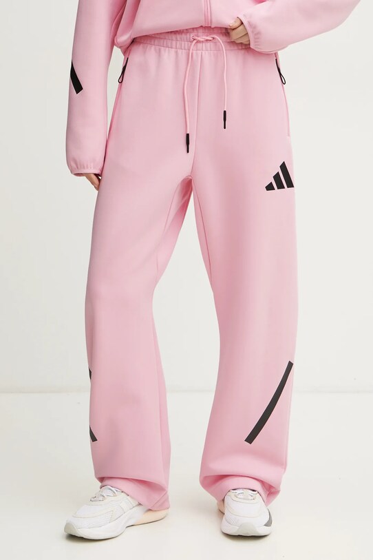 adidas spodnie dresowe Z.N.E. dzianina różowy JC5410
