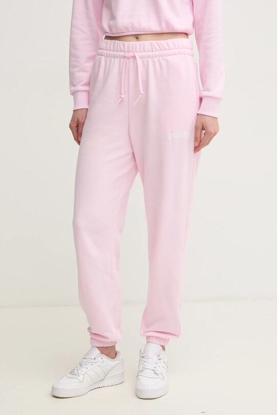 Спортивні штани adidas Essentials Linear гладкий рожевий JC5956