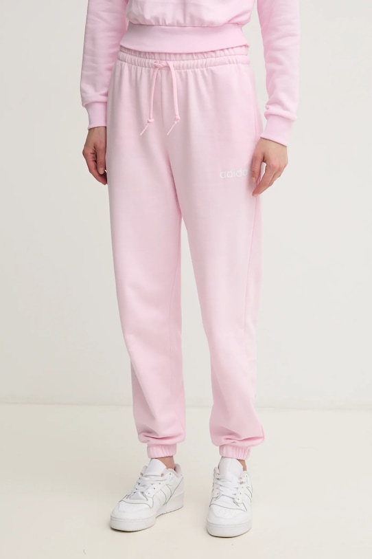 adidas pantaloni de trening Essentials Linear roz JC5956