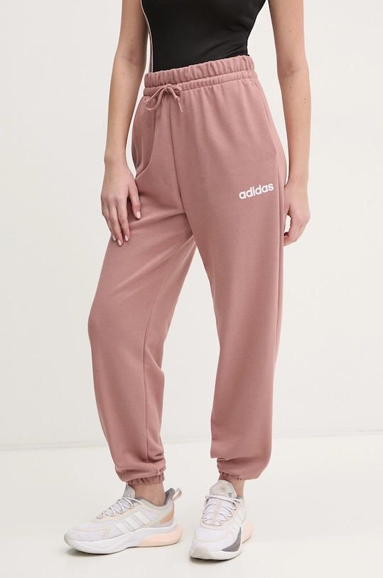 adidas spodnie dresowe Essentials Linear dzianina różowy JG8635