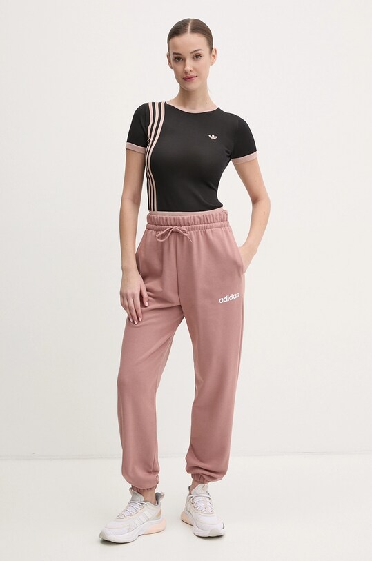 adidas spodnie dresowe Essentials Linear JG8635 różowy SS25