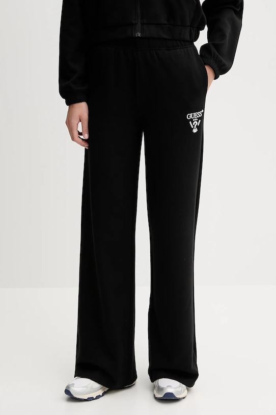 Spodnji del trenirke Guess ROBERTA črna V5RB12.KC3D2