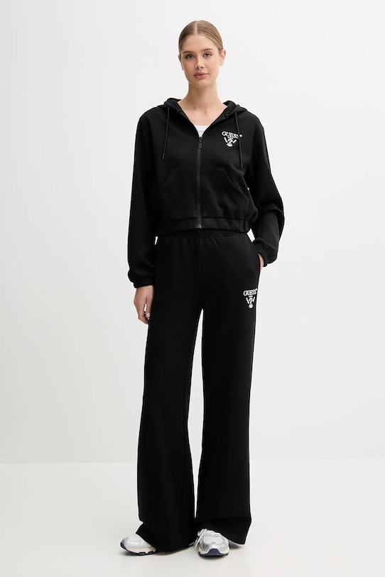 Spodnji del trenirke Guess ROBERTA V5RB12.KC3D2 črna SS25