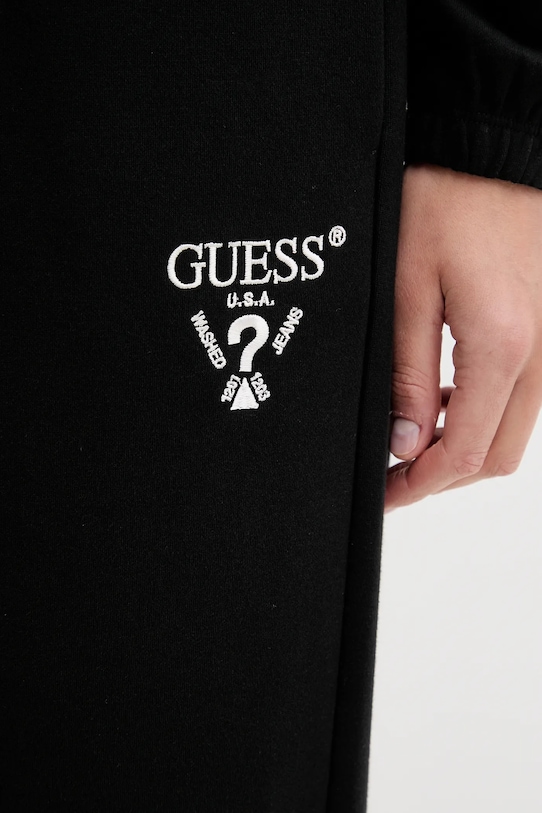 Spodnji del trenirke Guess ROBERTA črna V5RB12.KC3D2
